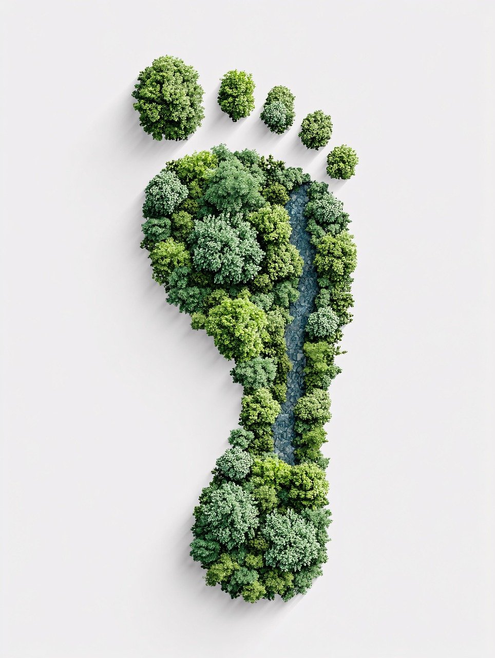 ai generated, footprint, tree, green, ecology, forest, plant, environment, symbol, sustainability, foliage, earth, minimal, concept, climate, roots, growth, recycle, organic, nature-9549477.jpg